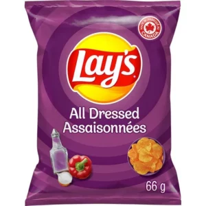Lays All Dressed 66g Bag Wholesale - Case of 27
