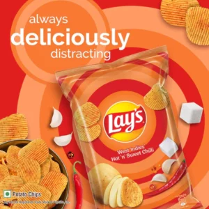 Lays West Indies Hot & Sweet chili 50g Bag Wholesale - Case of 30