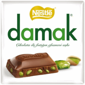 Nestle Damak Milk Chocolate with Pistachio